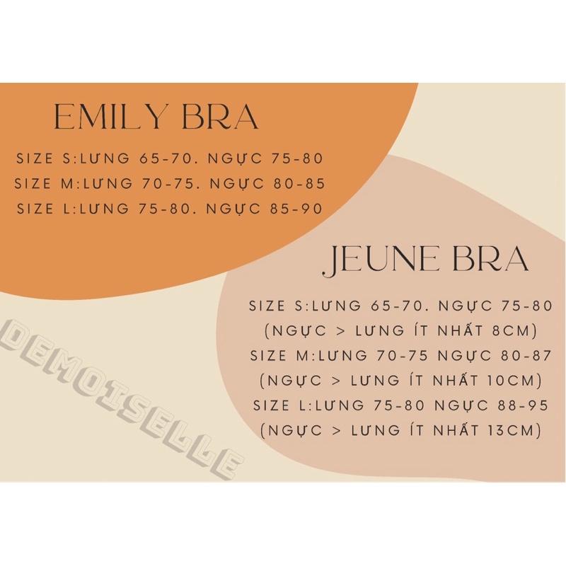 Emily set - set ren gọng cup nhỏ