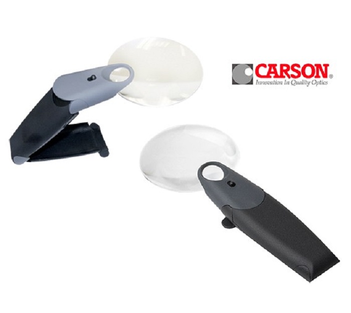 Kính lúp có đèn Led Carson FH-25 FreeHand 2.5x - Hàng Chính Hãng
