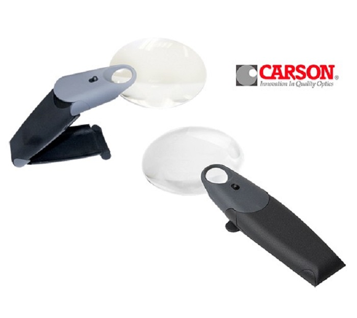 Kính lúp có đèn Led Carson FH-25 FreeHand 2.5x(5.5x) - Hàng Chính Hãng