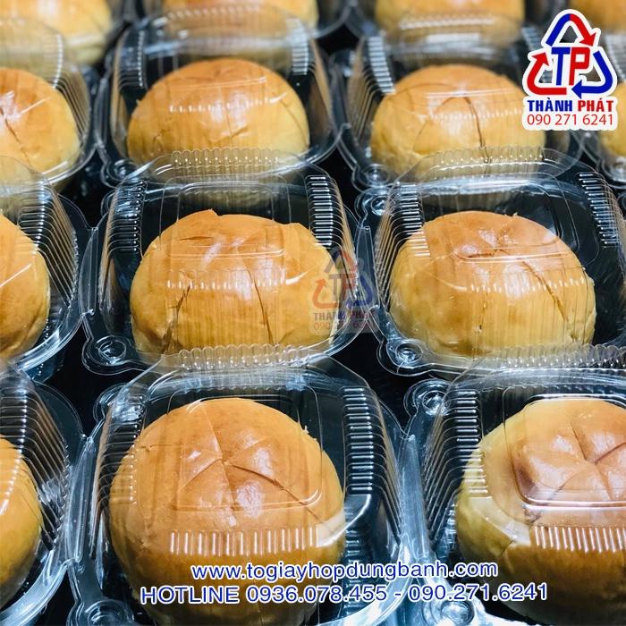 50c Hộp H128 nút gài đựng humburger , đựng xôi, bánh bao , bánh mì ngọt