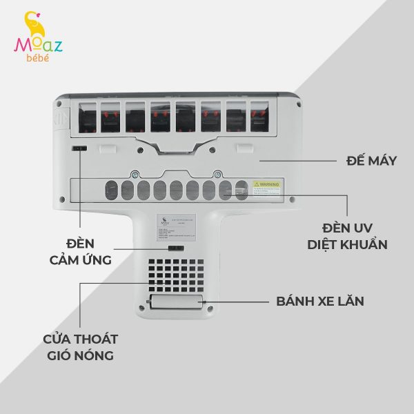 MÁY HÚT BỤI GIƯỜNG NỆM MOAZ BÉBÉ MB-037, HÀNG CHÍNH HÃNG