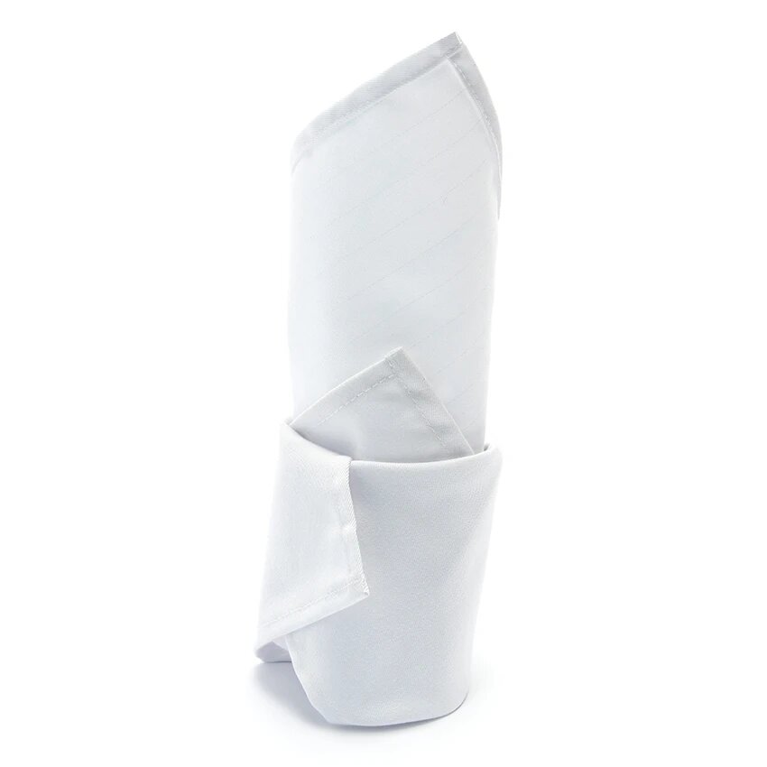 Combo 10 Khăn ăn 45x45cm White Stripe Khaki Napkin (Trắng)