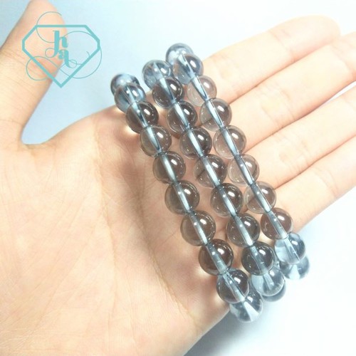 Vòng deo tay thạch anh khói xám thiên nhiên - 46