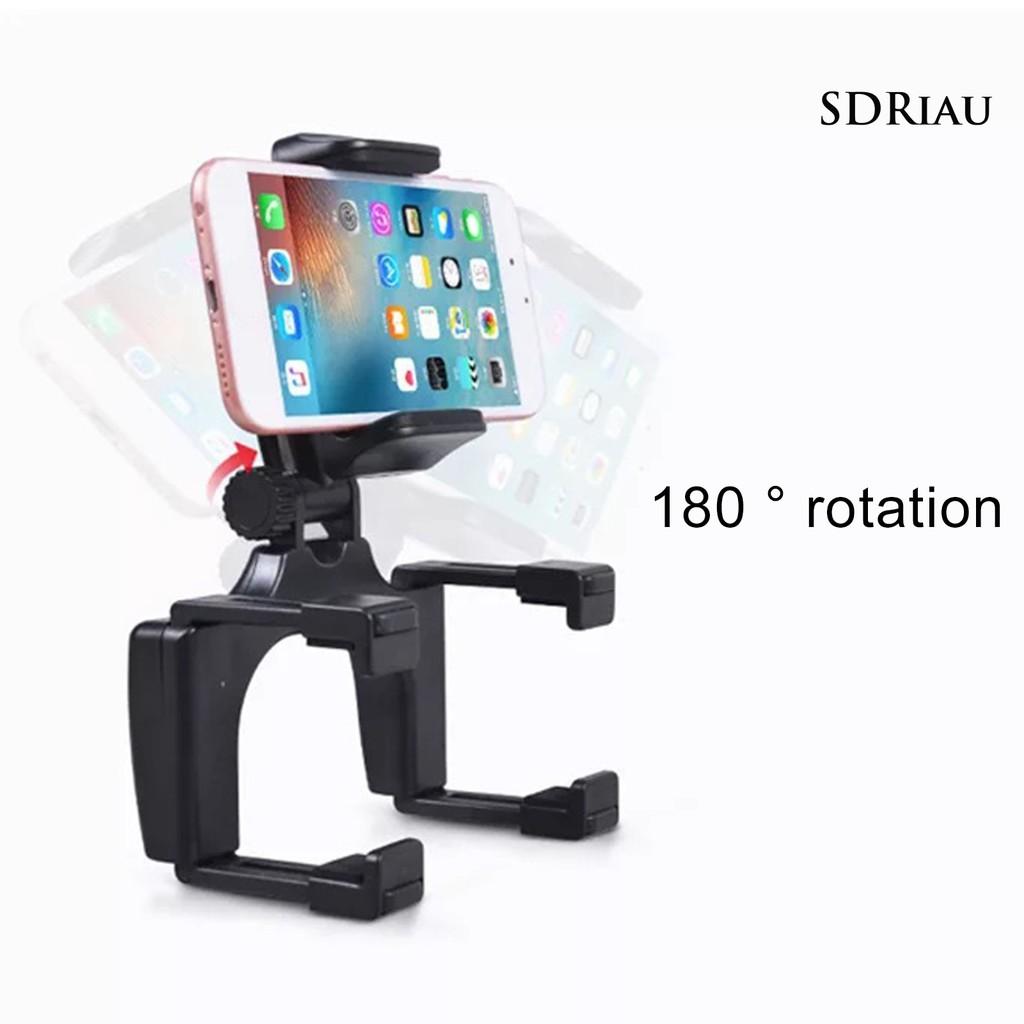Giá Đỡ Điện Thoại Xoay 360 Độ Gắn Kính Chiếu Hậu Xe Hơi Tiện Dụng