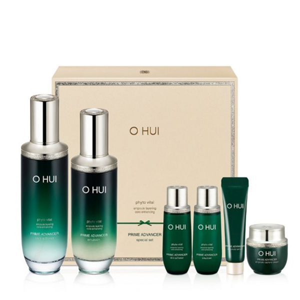 Bộ Tinh Chất Xanh OHUI Prime Advancer Serum Chìa Khóa Giúp Cho Làn Da Khỏe Đẹp Cải Thiện Nếp Nhăn, Săn Chắc Se Nhỏ Lỗ Chân Lông To, Căng Bóng Sáng Mịn Màng Không Ngờ