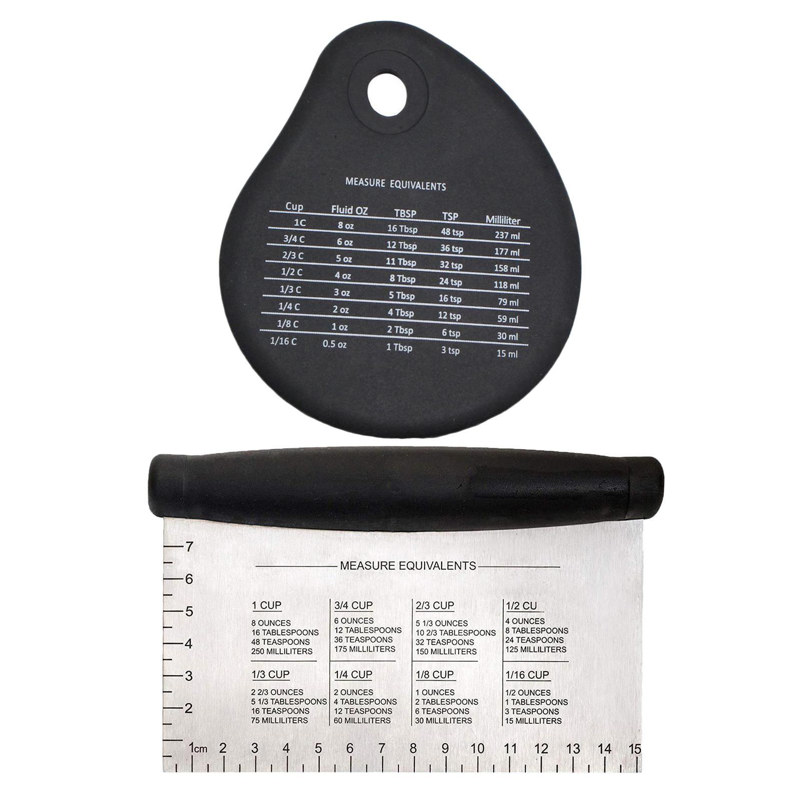 Stainless Steel Bench Scraper Dough Scraper Cutter Food Grade with Bowl Scrapper