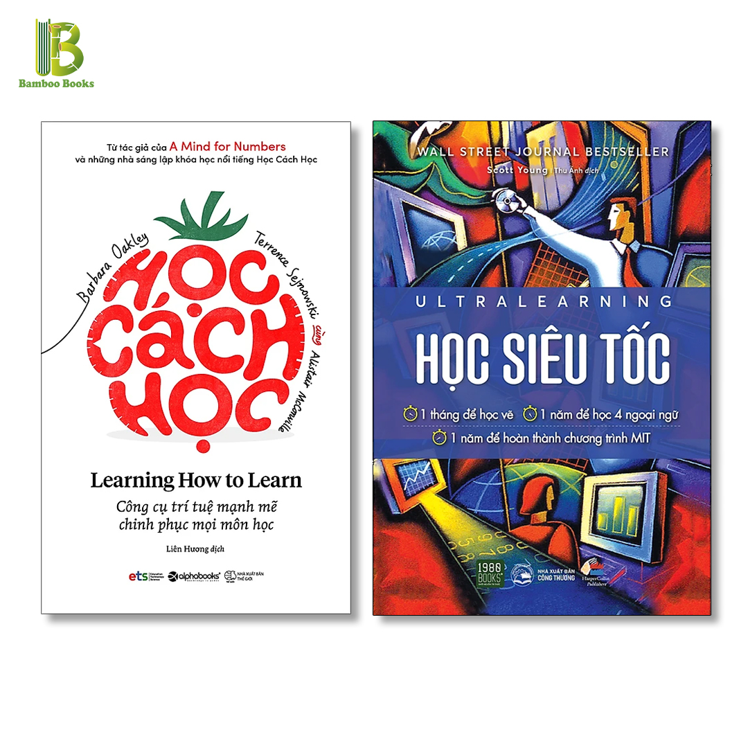 Combo 2Q Giúp Học Nhanh Hiểu Thấu: Học Cách Học + Ultralearning: Học Siêu Tốc (Tặng Kèm Bookmark Bamboo Books)