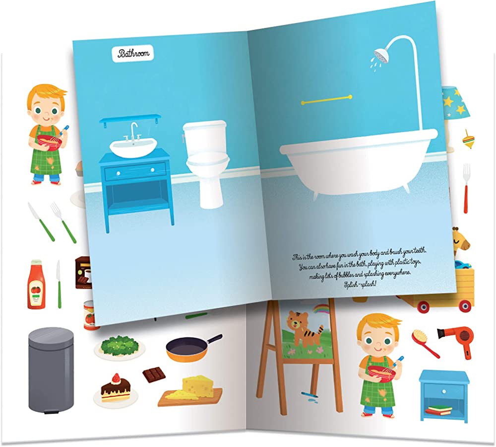 Sách các hoạt động dành cho thiếu nhi tiếng Anh: My First Stickers At Home