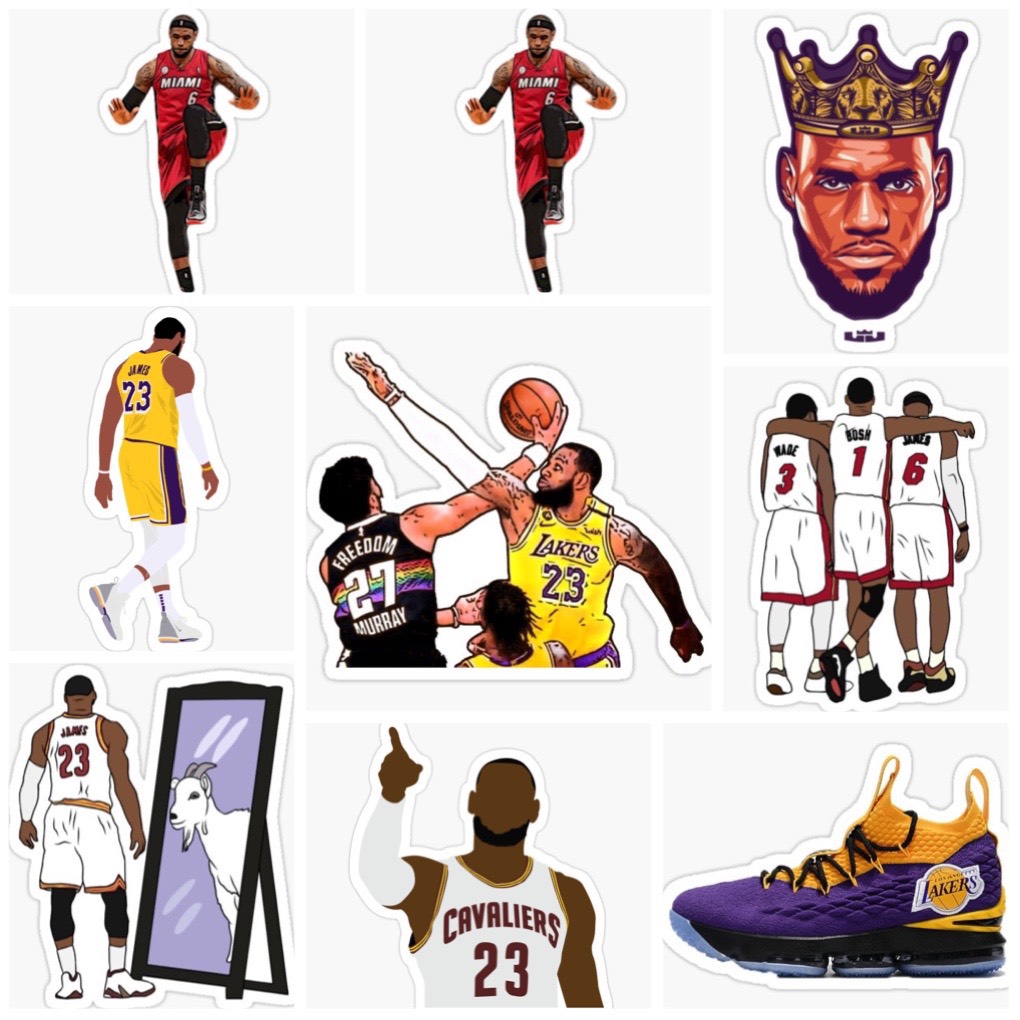 Set 30-60 sticker Lebron James