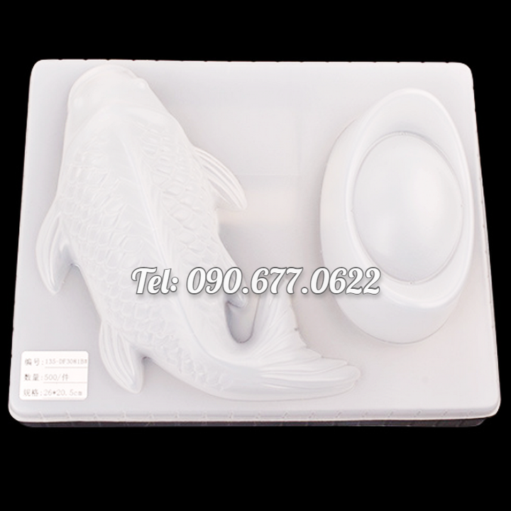 Khuôn làm bánh, rau câu, khuôn ép xôi, giò chả cá chép, thỏi vàng – Loại 26 cm - Mã số 1744