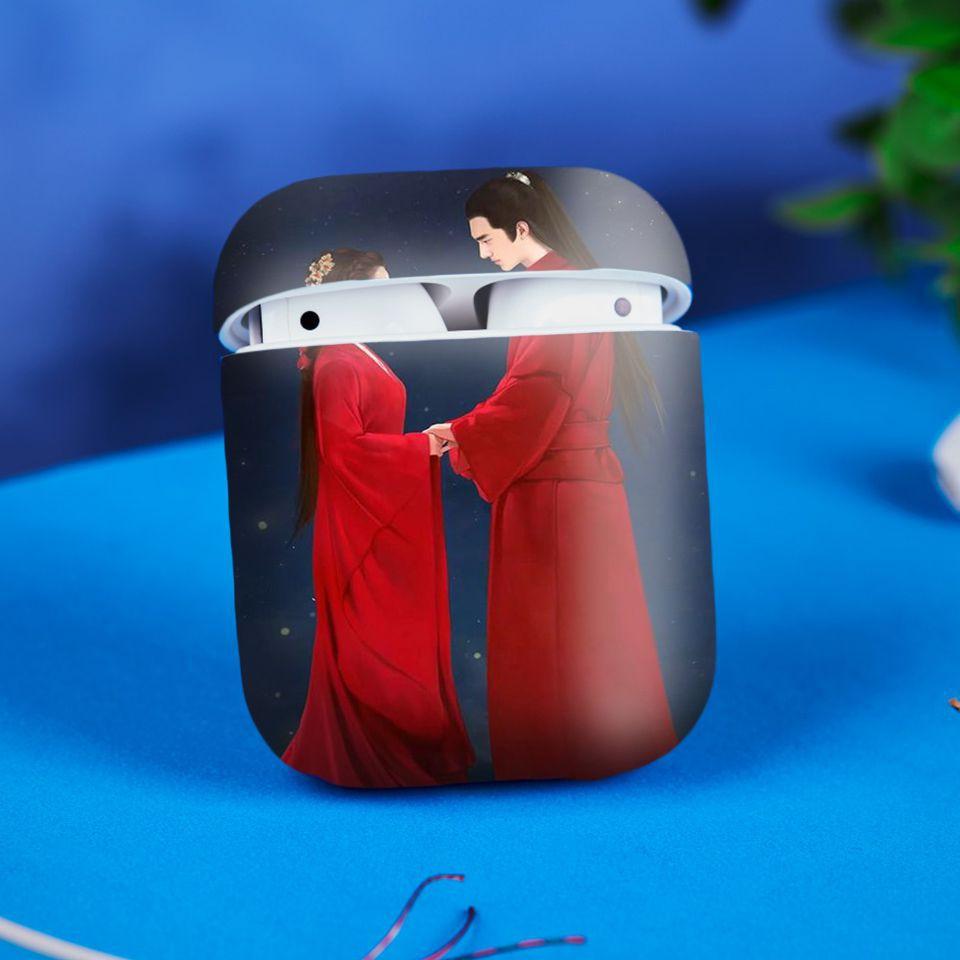 Miếng dán skin cho AirPods in hình Cổ phong - acp006 (AirPods ,1 2, Pro, TWS, i12)