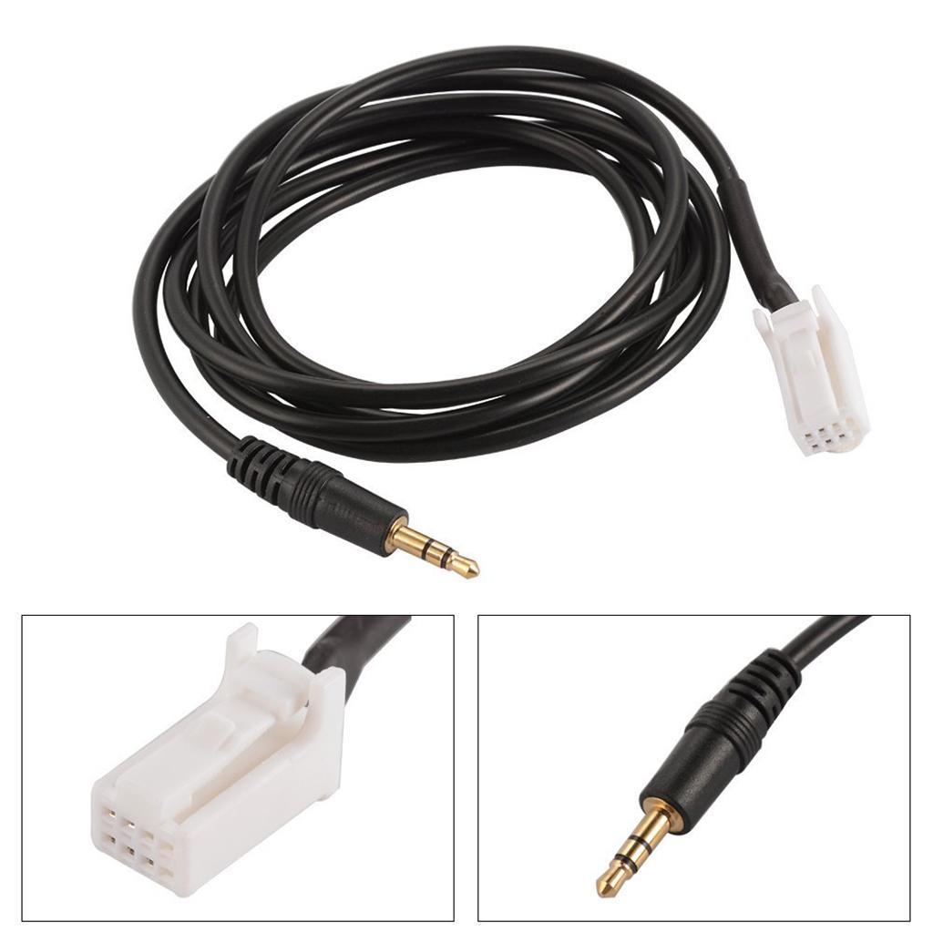 Car Audio 3.5mm Aux in Jack 8 Pin Plug Adapter Cable for