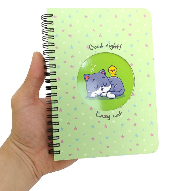 Sổ Lò Xo Teen Kẻ Ngang 80gsm Lazy Cat - The Sun
