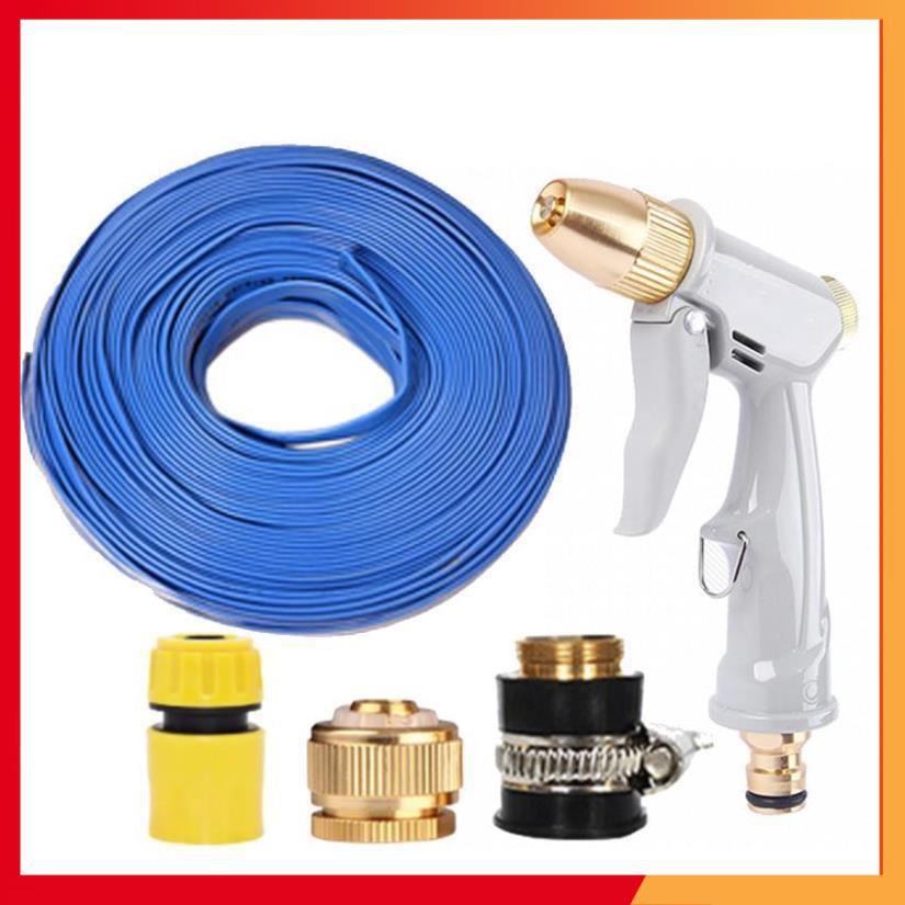 Bộ dây vòi xịt nước tưới cây rửa xe,tăng áp 3 lần, loại 7-10m 206846