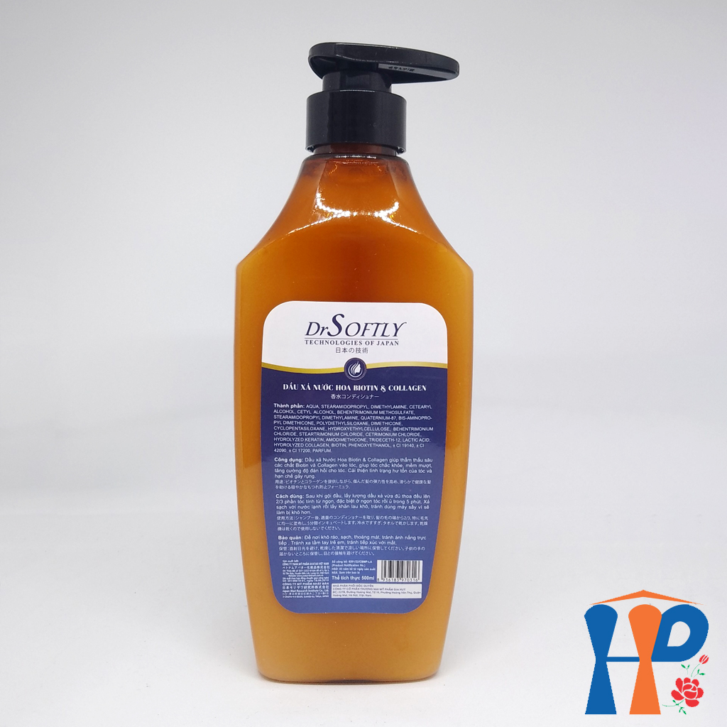 Dầu xả nước hoa Biotin & Collagen DrSoftly - Perfume Conditioner 500ml