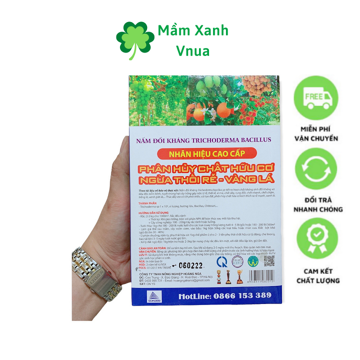 Nấm Đối Kháng Trichoderma Bacillus, Nấm Tricoderma - Gói 1Kg