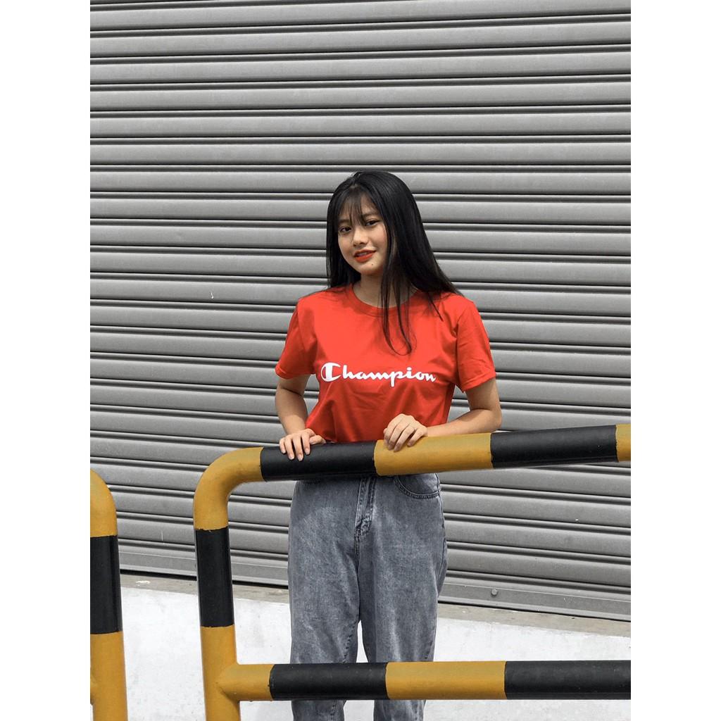 Áo Thun Nữ In Chữ Cham.pion siêu HOT - I4739