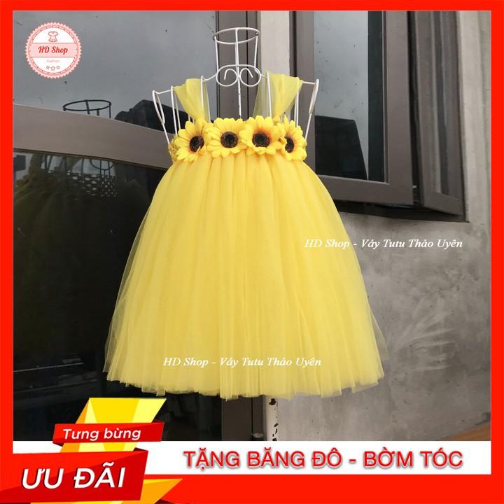 Đầm cho bé ️FREESHIP️ Đầm vàng hoa hướng dương