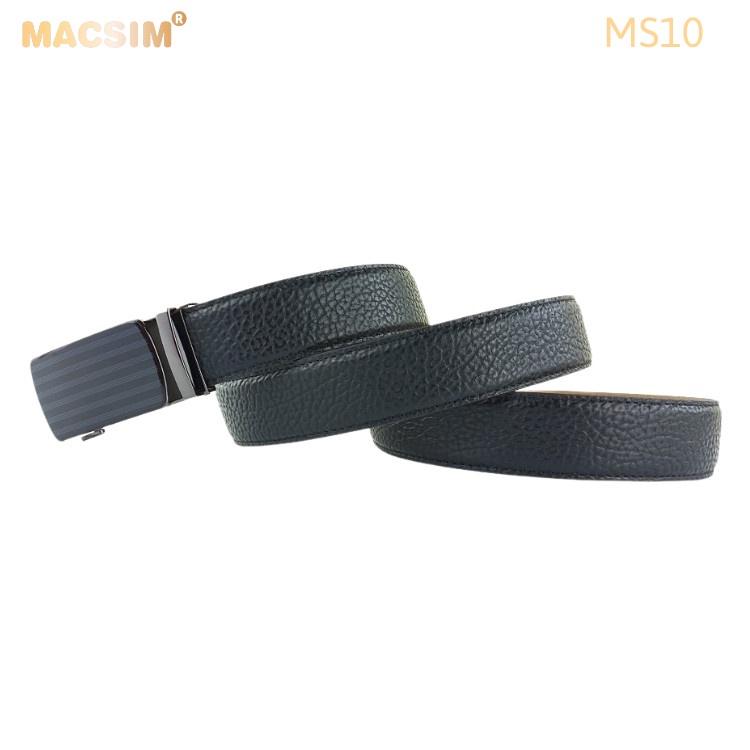 Thắt lưng nam -Dây nịt nam da thật cao cấp nhãn hiệu Macsim MS10