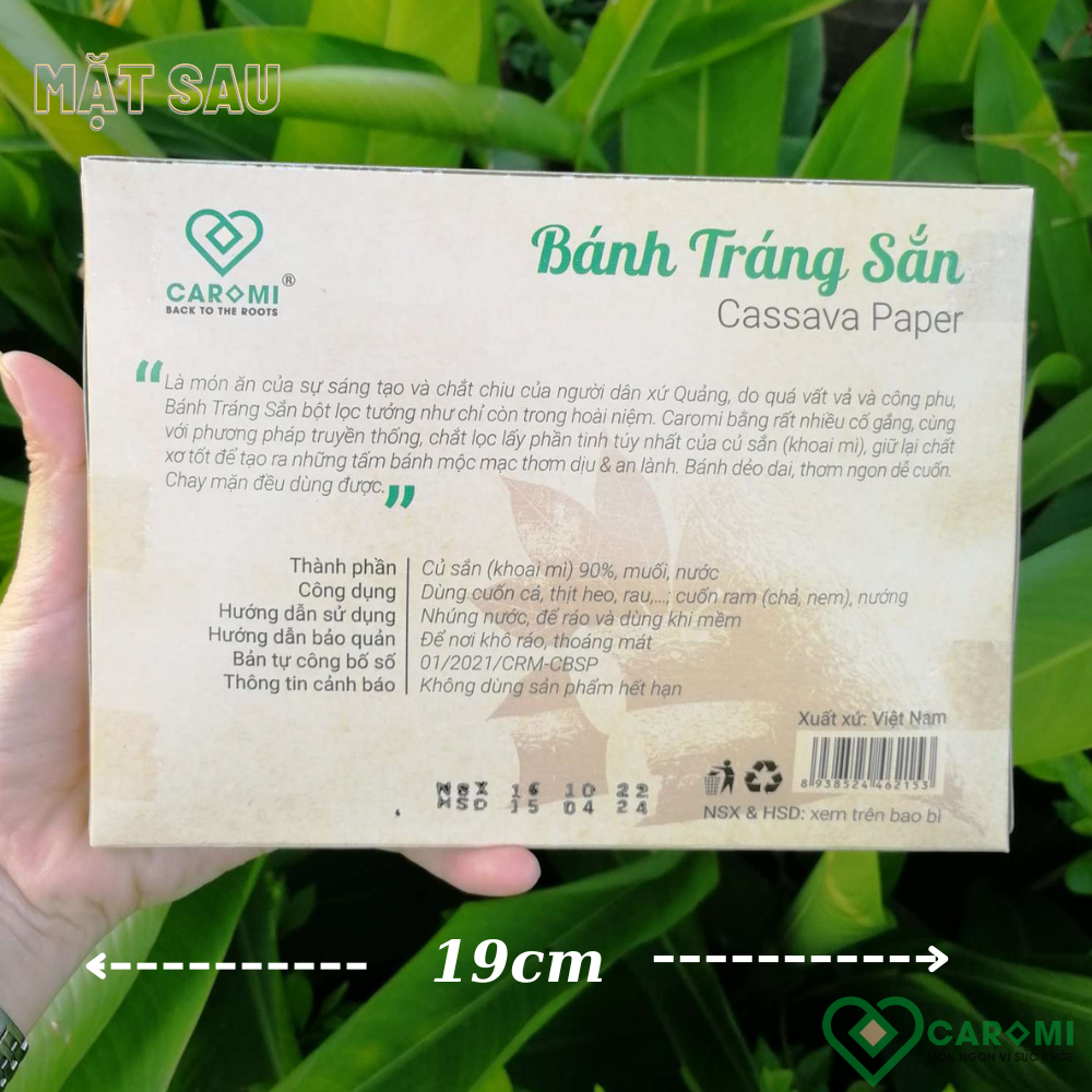 [HOT - 30% OFF] 2 hộp Bánh Tráng Sắn -Đặc Sản xứ Quảng, thương hiệu Caromi