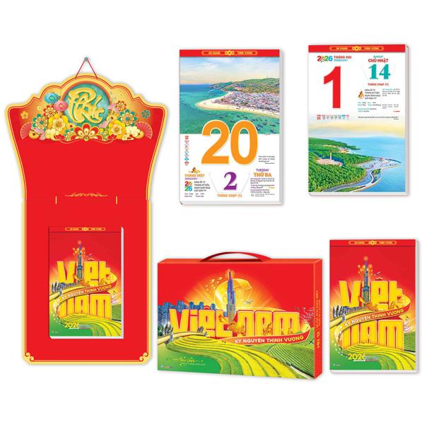 Lịch Bloc Đại Đặc Biệt 2026 - Việt Nam Kỹ Nguyên Thịnh Vượng - Phúc - Hoa Niên HN12