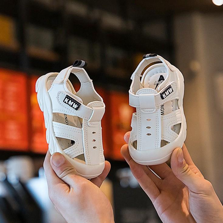 Sandal Bé Trai Quai Hậu Mũi Cao Chống Trơn Chống Vấp Cho Bé Từ 0 - 2 Tuổi