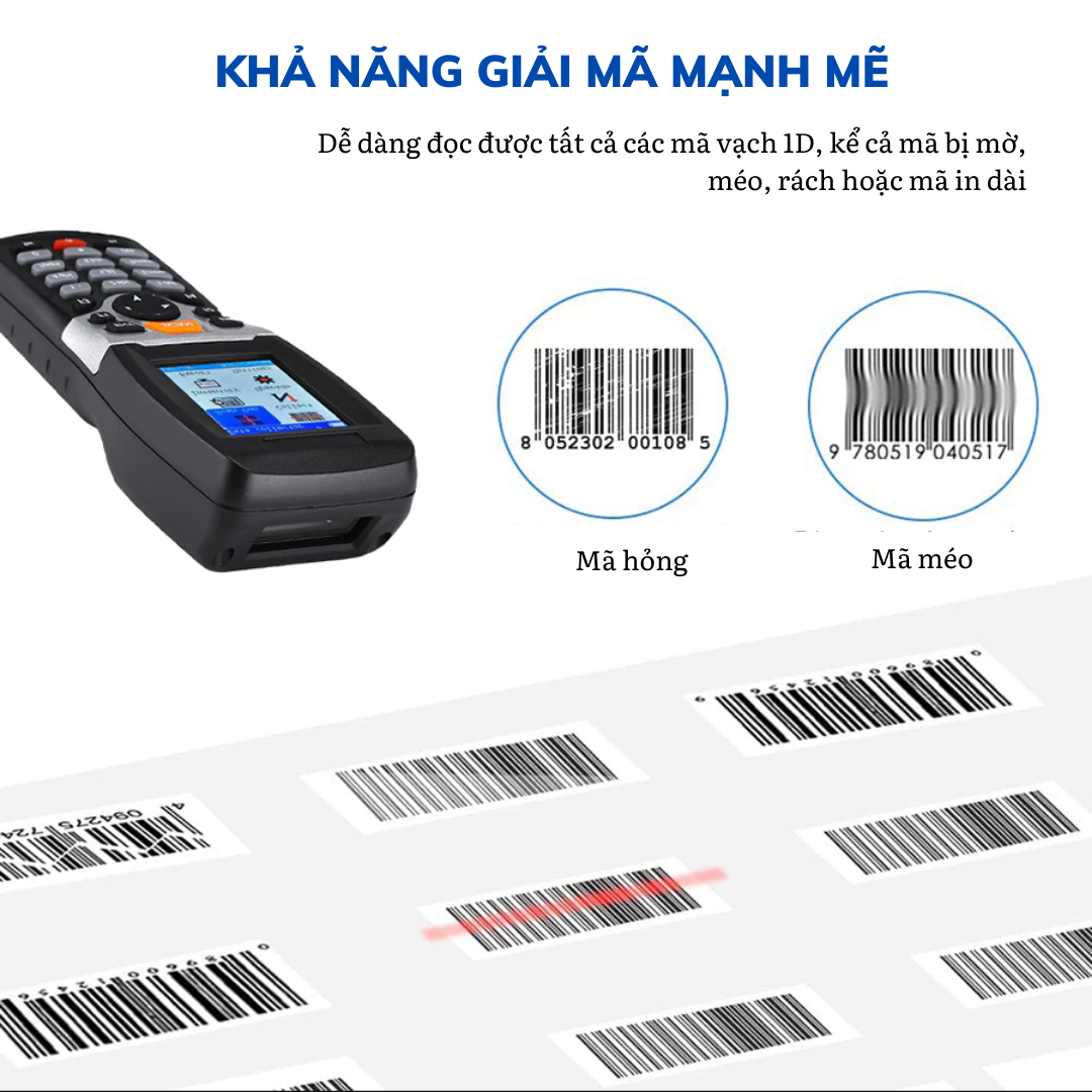 Máy quét mã vạch PDA – Máy kiểm kho PDA 1D- Máy PDA M1 (Hàng chính hãng)