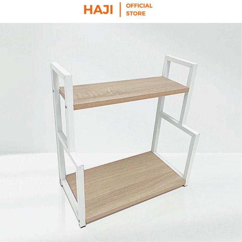 Kệ gia vị nhà bếp HAJI khung sắt sơn tĩnh điện chống gỉ, chịu lực tốt, kệ bếp 2 tầng giúp phòng bếp luôn gọn gàng C04