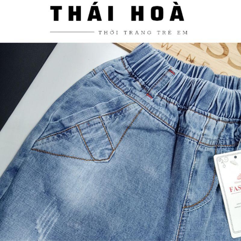 Quần lửng jean size đại bé trai