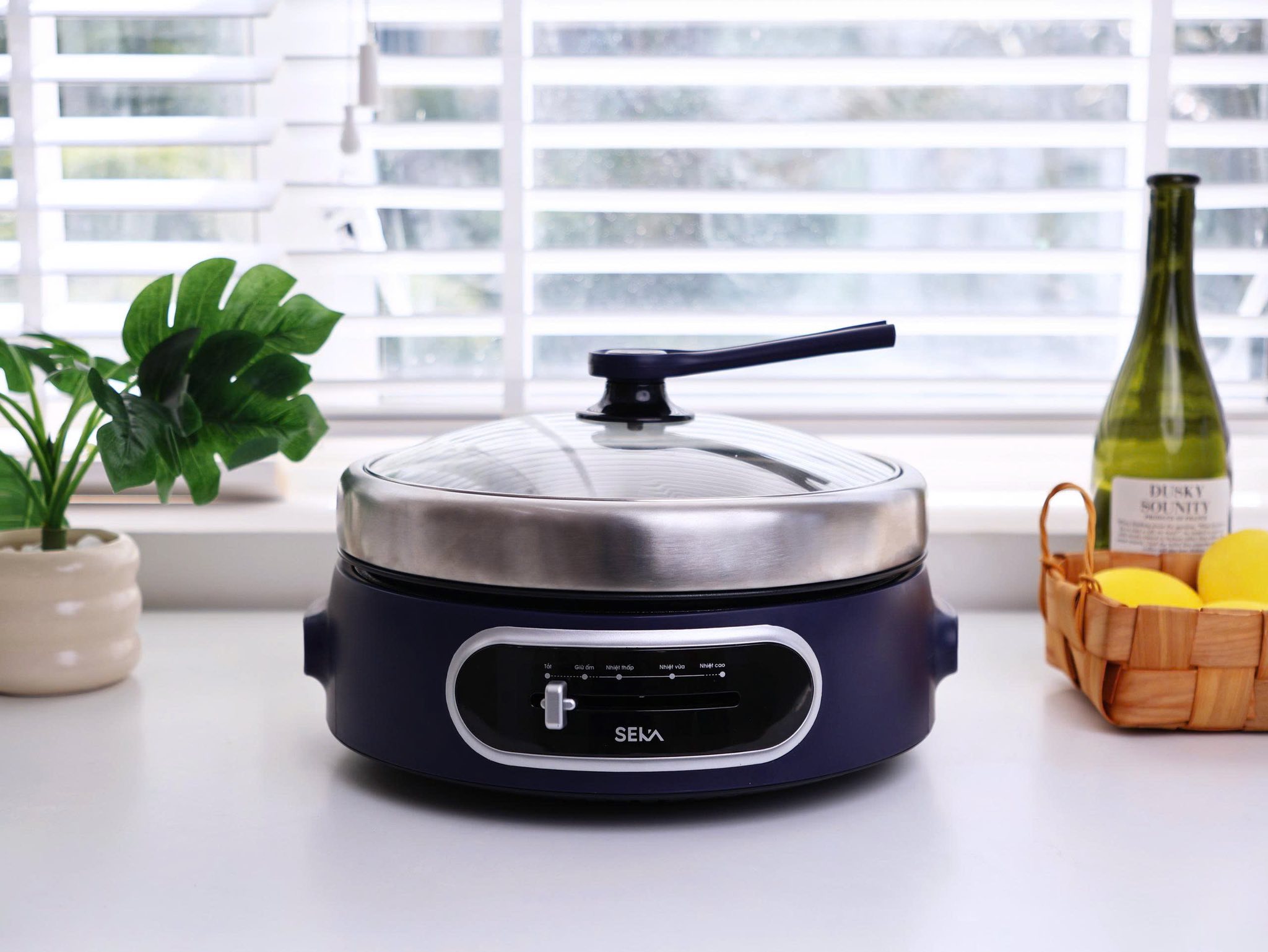 Nồi Lẩu Nướng Đa Năng 2in1 SEKA SK640 Dung Tích 4L, 1300W Lòng Nồi Tháo Rời Dễ Vệ Sinh -  Hàng Chính Hãng