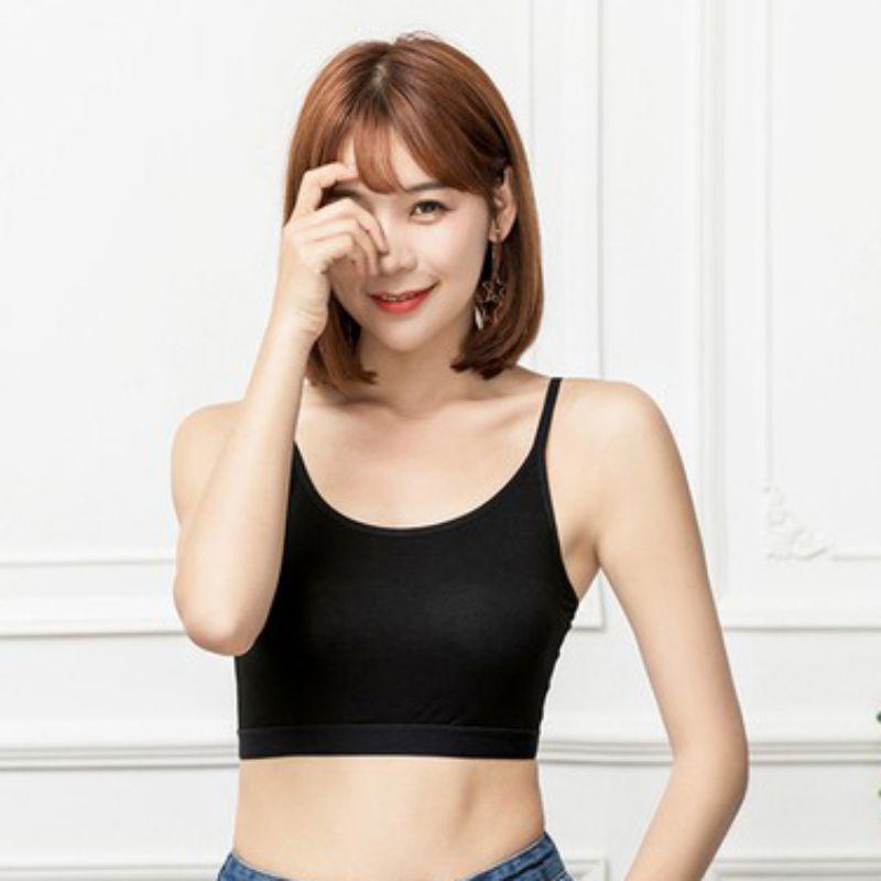 Áo ngực không gọng thoải mái tập yoga với miếng lót ngực