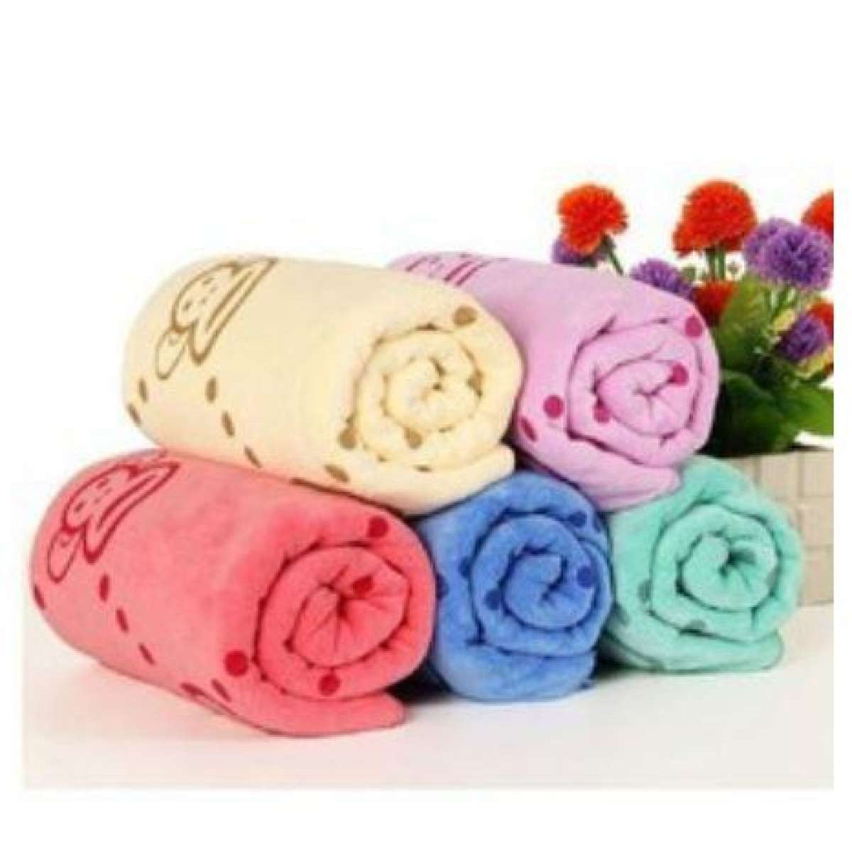 Set 2 Khăn bông hình lớn quấn mẹ và bé