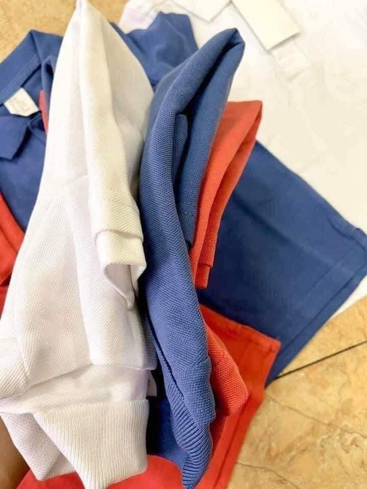 SET 3 ÁO POLO CHO BÉ TRAI DỄ PHỐI ĐỒ MÀU XANH, CAM, TRẮNG CỰC THỜI TRANG