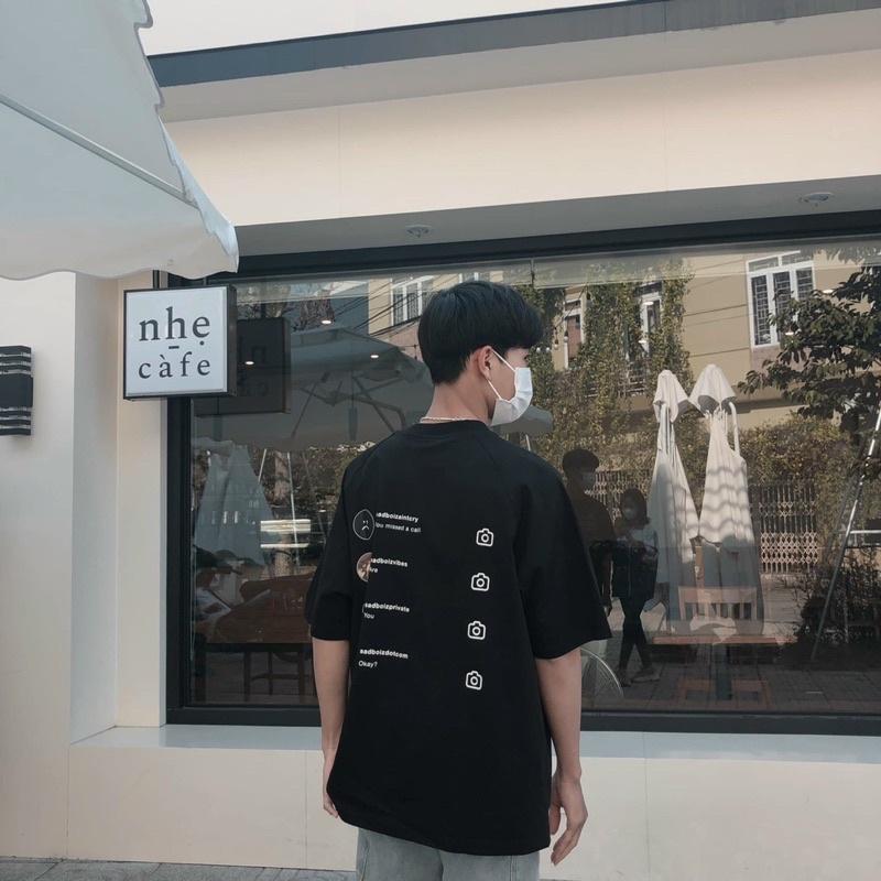 Áo Thun Unisex sad boiz SADTAGRAM tee logo Nam nữ unisex Áo thun tay lỡ sadboiz sadtagram full tag