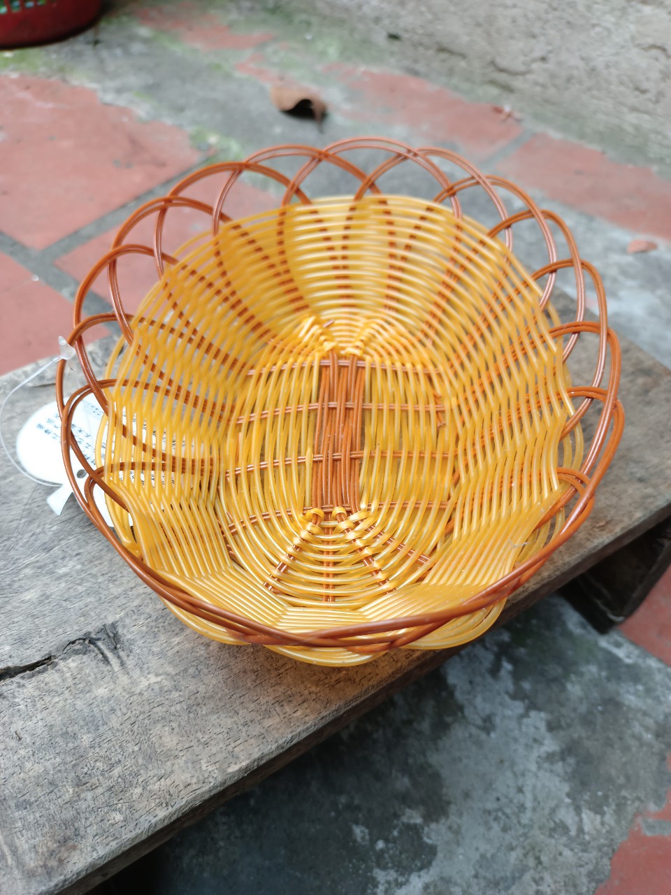 RỔ OVAL NHỰA GIẢ MÂY TIỆN DỤNG