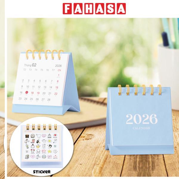 Lịch Bàn Teen Mini 2026 - Size XS - Linh Lan - Mẫu 2