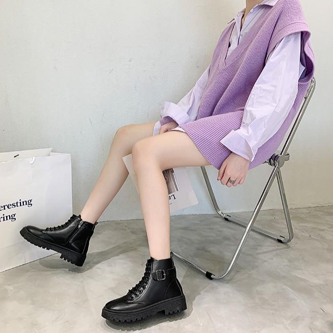 Boots Ulzzang chiến binh phiên bản mới nhất dành cho mùa thu đông, hàng quảng châu loại đẹp