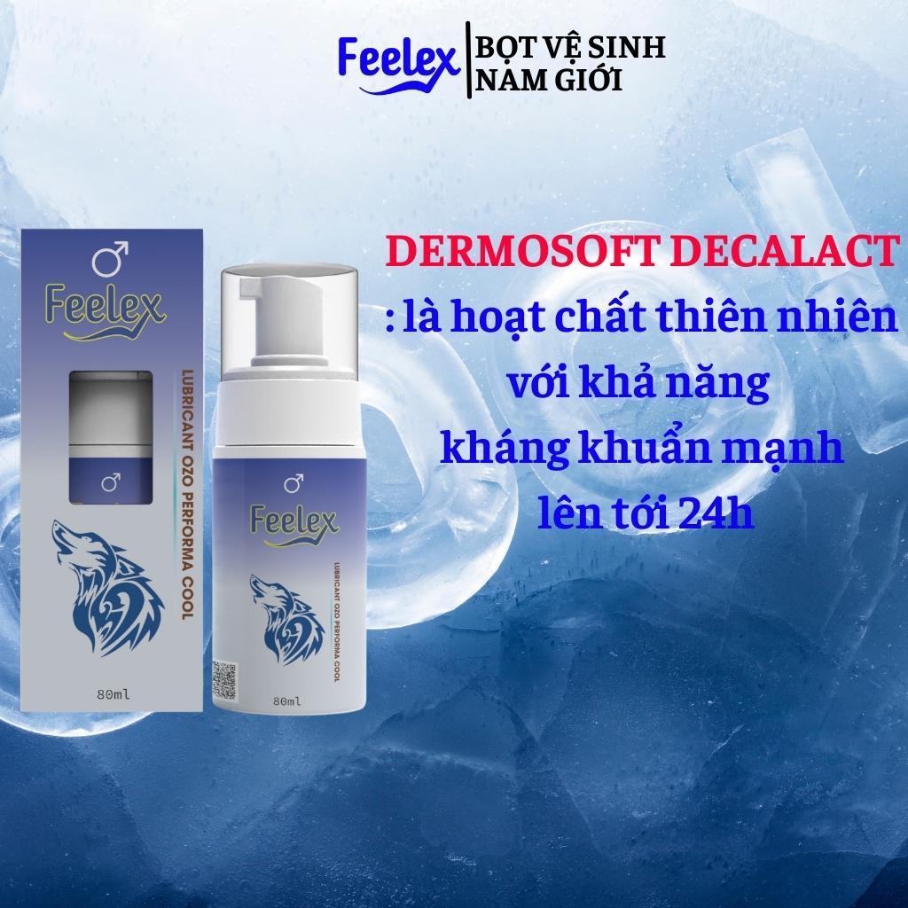 Dung dịch vệ sinh nam dạng bọt Feelex Lubricant OZO Performa Cool - 80ml