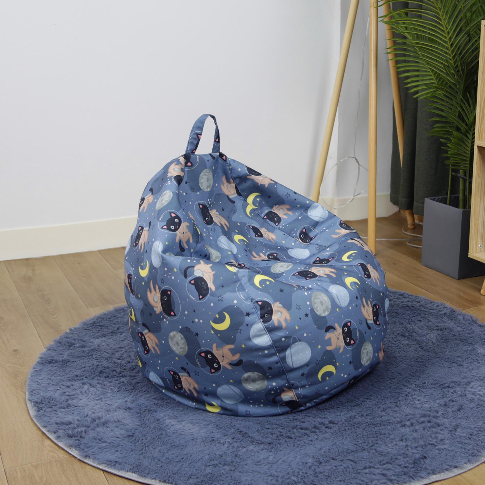 Animal Print beanbag Chair Soft Teens Cat