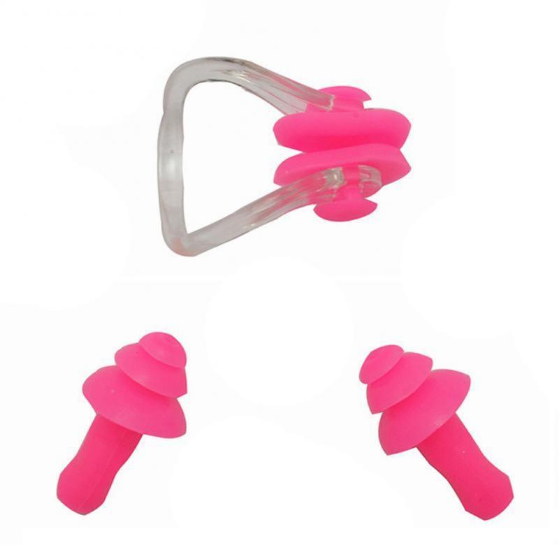 Waterproof Soft Swimming Earplugs Nose Clip Protective Prevent Water Sport Protection Ear Plug Silicone Swim Dive Equipment