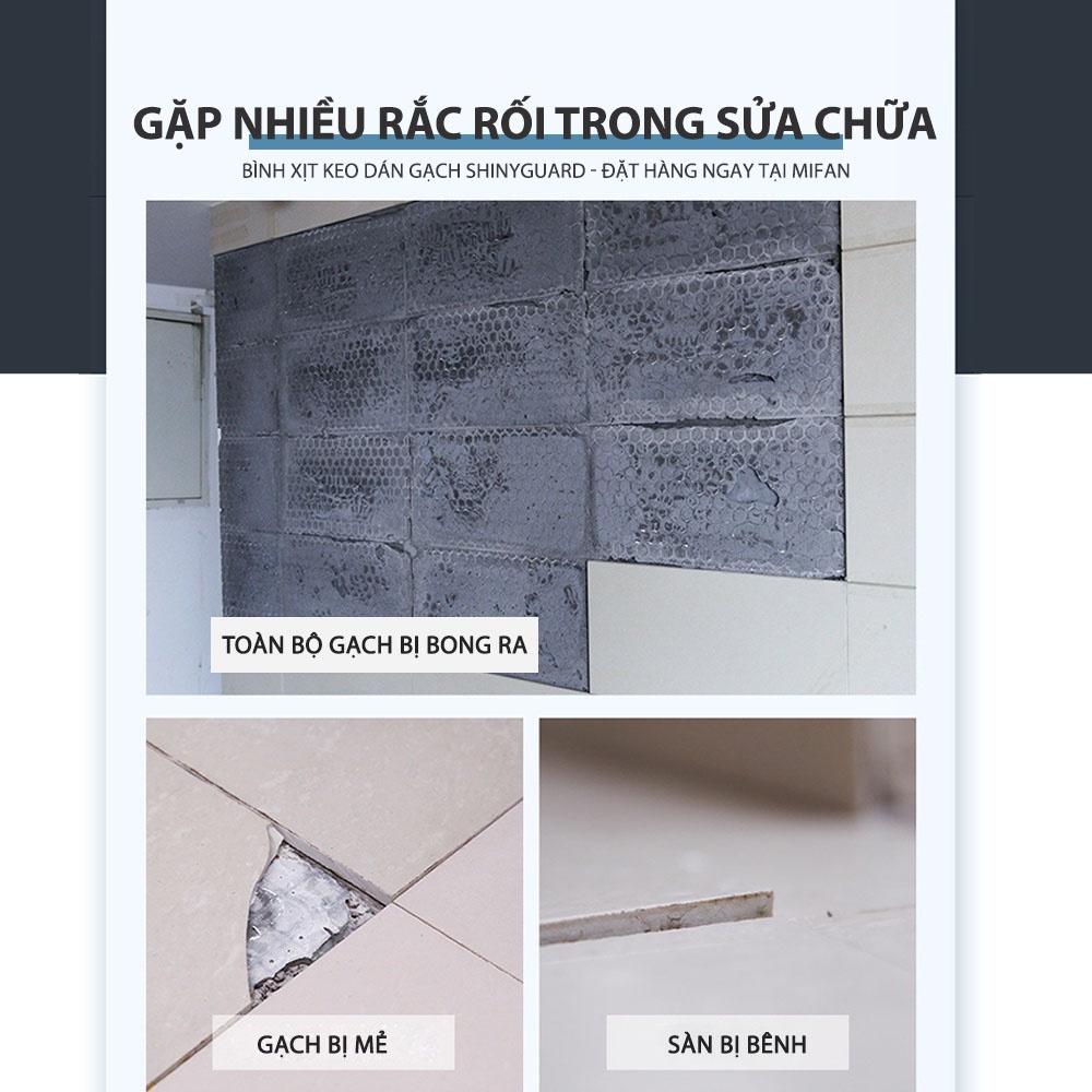 Bình Xịt Keo Dán Gạch Men Shiny Guard Cao Cấp 400g TAIKOMI- Dính Siêu Chắc, Chịu Tải 80kg - Dán Gạch Tường, Sàn