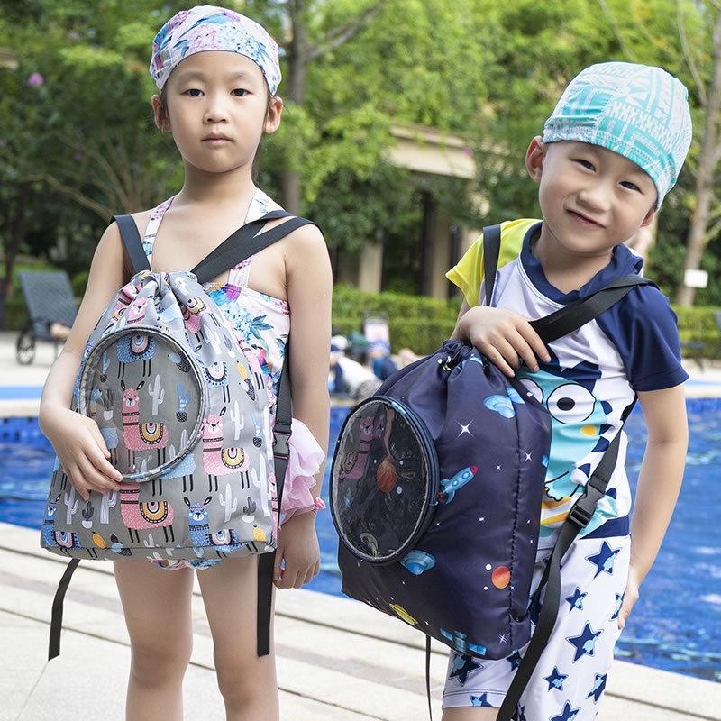Ba Lô Đựng Đồ Bơi Chống Thấm Nước Có Ngăn Khô Và Ướt Cho Bé