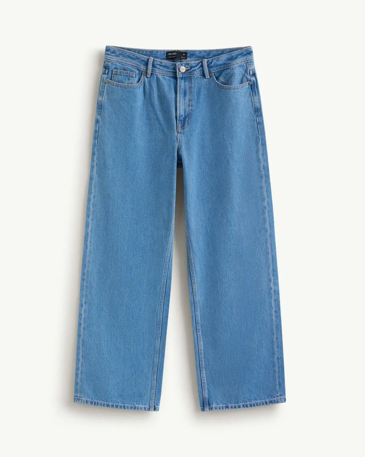 Quần jean nam ROUTINE form Straight màu Xanh ( form suông) 10F24DPA038 | ROUTINE CÀ MAU