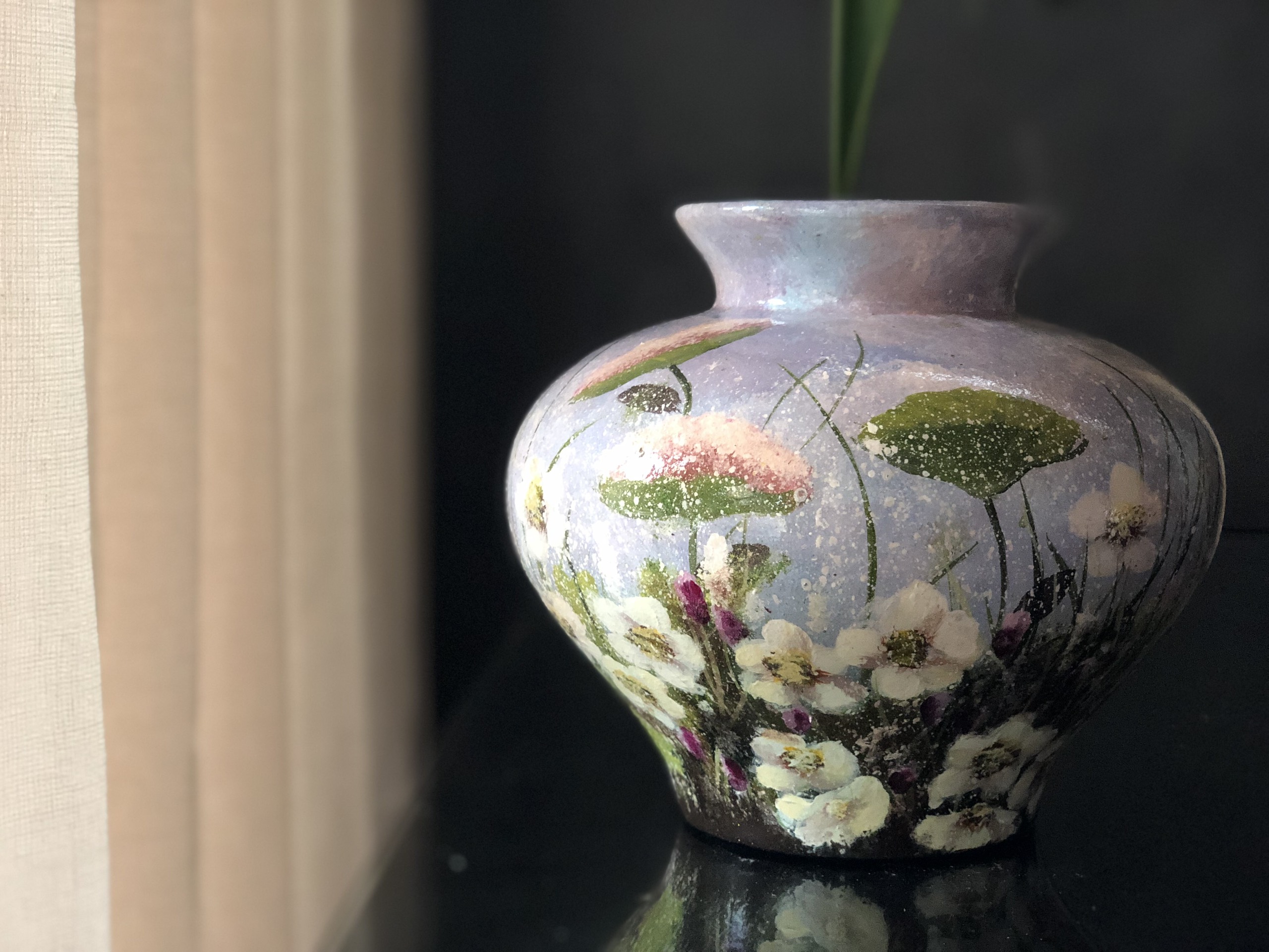 LỌ HOA VẼ TAY SƠN MÀI MANG PHONG CÁCH VẼ 3D