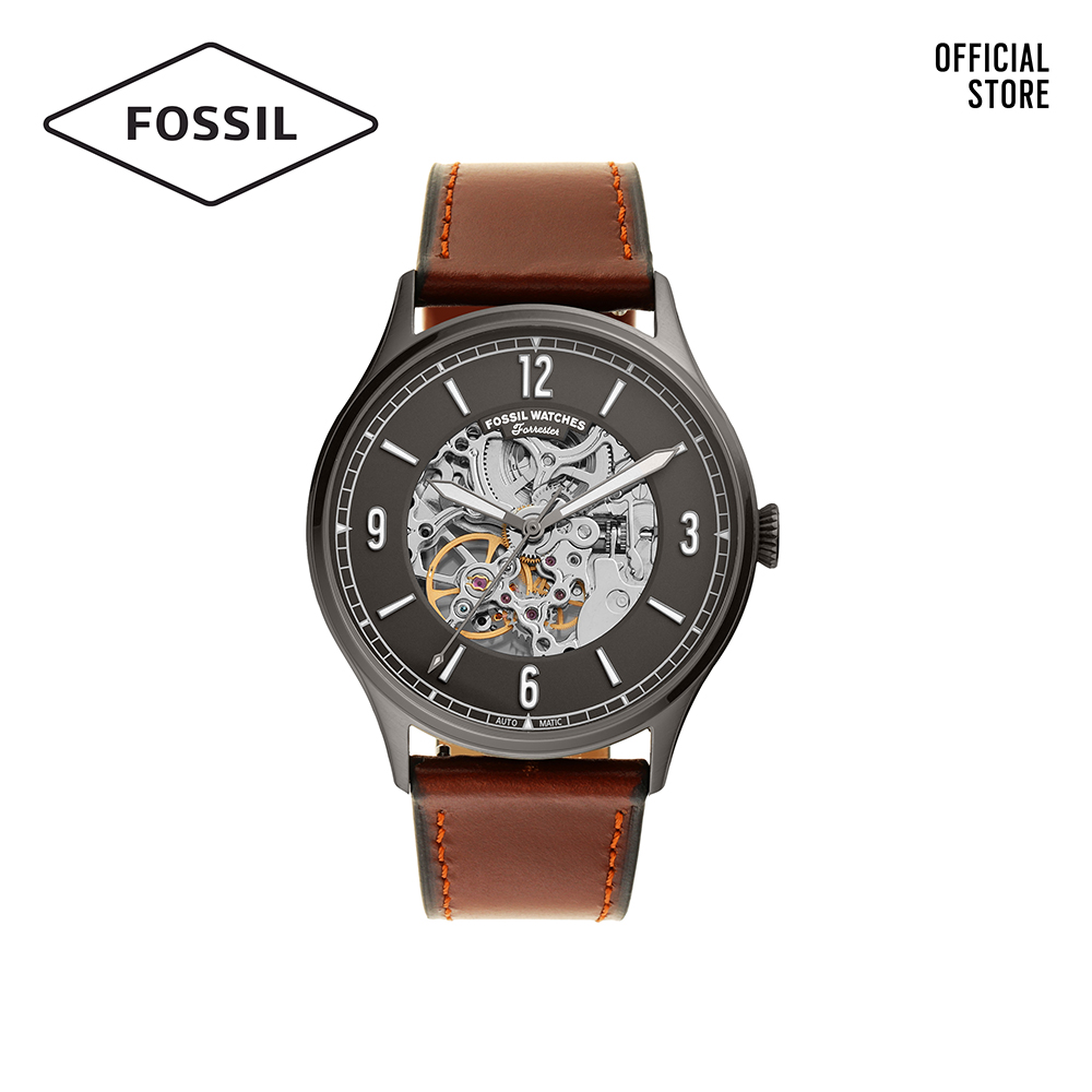 Đồng hồ nam FOSSIL Forrester dây da ME3178 - màu xám