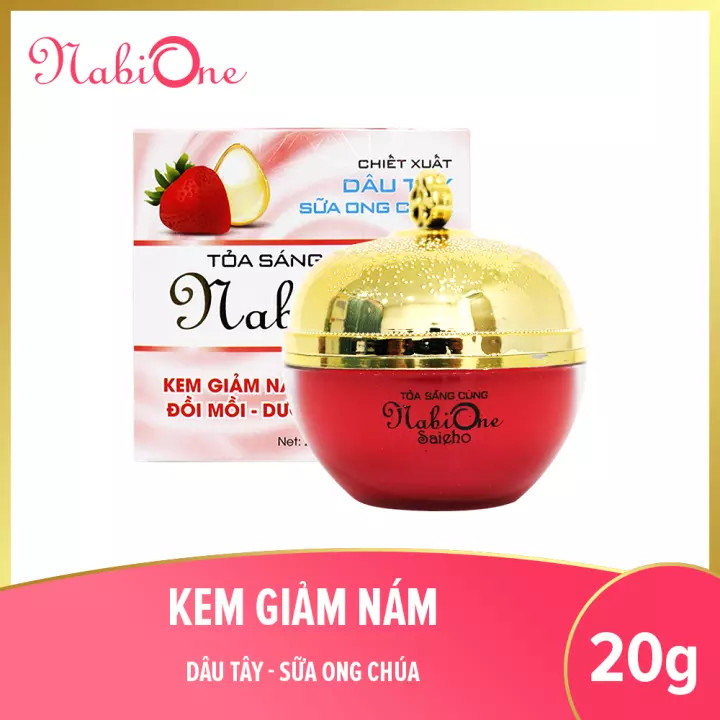 Kem Nám - Tàn Nhang Đồi Mồi - Dưỡng Trắng Da Nabione 20g