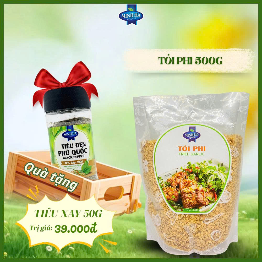 TỎI PHI 500G => GIẢM 5% &amp; TẶNG KÈM 1 HŨ TIÊU ĐEN XAY 50G