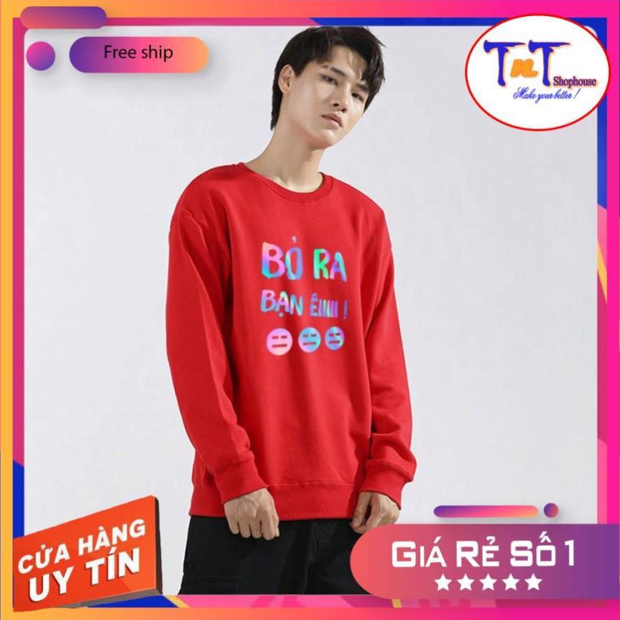 AS12 Áo Sweater Unisex ️/Áo nỉ Ulzzang phản quang unisex dài tay nam nữ - Bỏ Ra Bạn Êiii