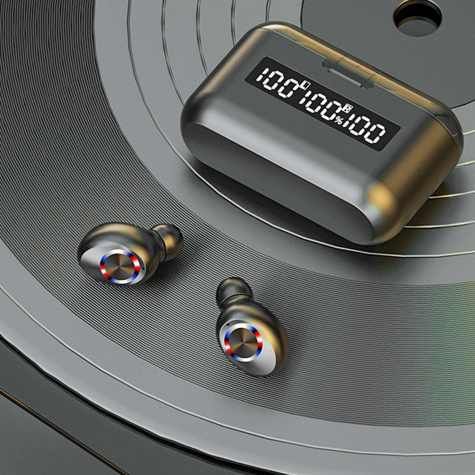 Compact Ture Wireless in-Ear Stereo Bluetooth 5.0 TWS Earphones Headphone Waterproof with Mic Handsfree w/ Charging Case