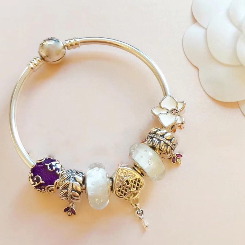 Vòng Bạc S925 ALE Cao Cấp - Vòng Charm Bạc Chuẩn S925 - Mã sản phẩm VONGBAC_DN113